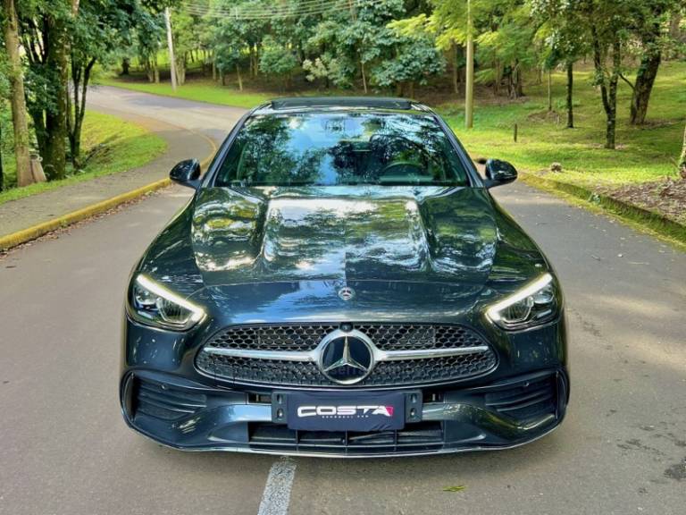 MERCEDES-BENZ - C 200 - 2022/2022 - Cinza - R$ 289.000,00
